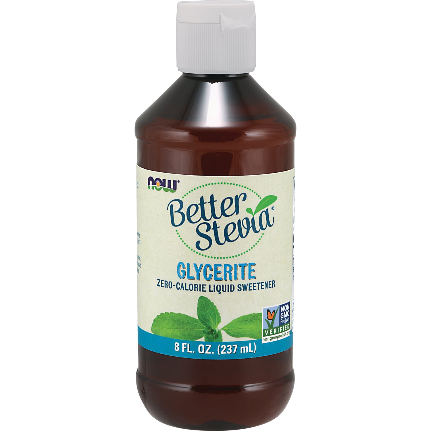 NWF351 | Better Stevia Glycerite zero-calorie liquid sweetener 8 fl oz bottle front label