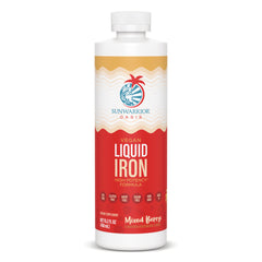 SNW060 | Sunwarrior Oasis Vegan Liquid Iron, high potency formula, Mixed Berry, 15.2 fl oz bottle