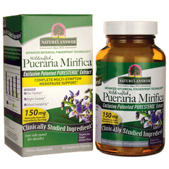 NAT149 | Nature's Answer Pueraria Mirifica 150 mg supplement bottle and box