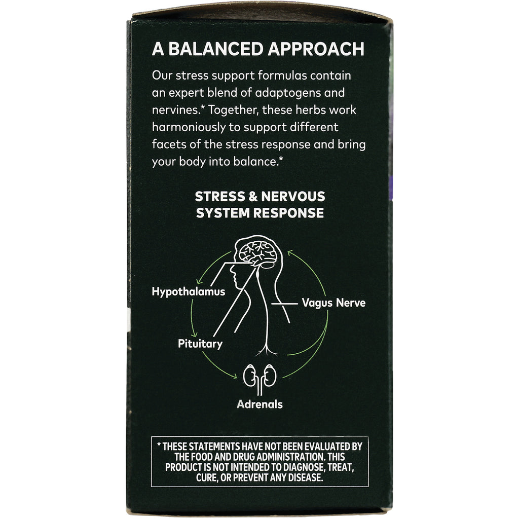 GH001 | product infographic showing stress and nervous system response with labels Hypothalamus, Pituitary, Vagus Nerve, Adrenals - Thumbnail