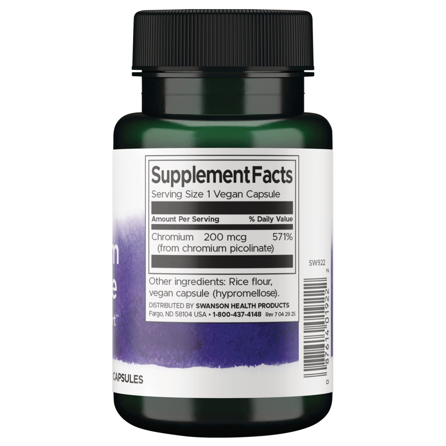 SW922 | Capsule shown with centimeter and inch rulers for size reference