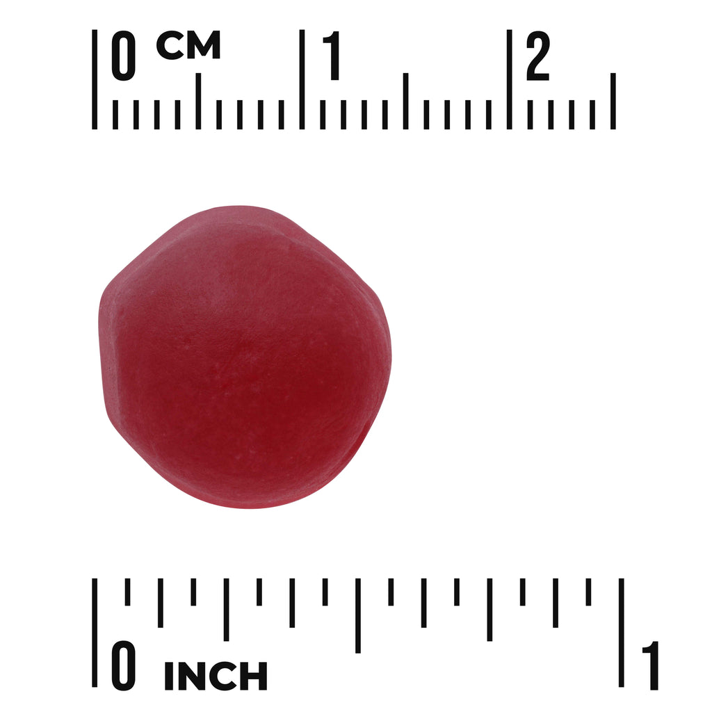 SW1870 | Red gummy with size scale in centimeters and inches - Thumbnail