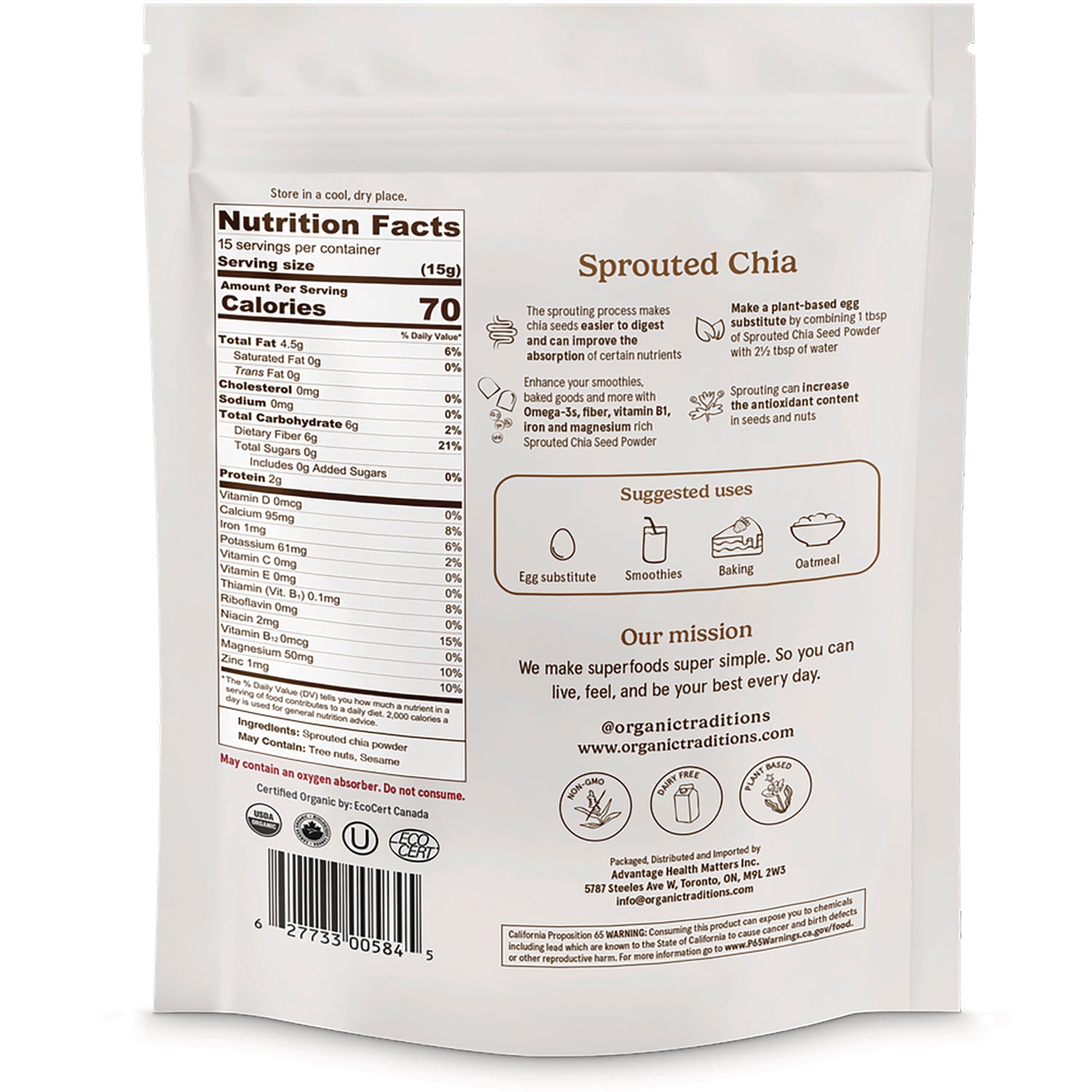 Sprouted Chia – Swanson Vitamins