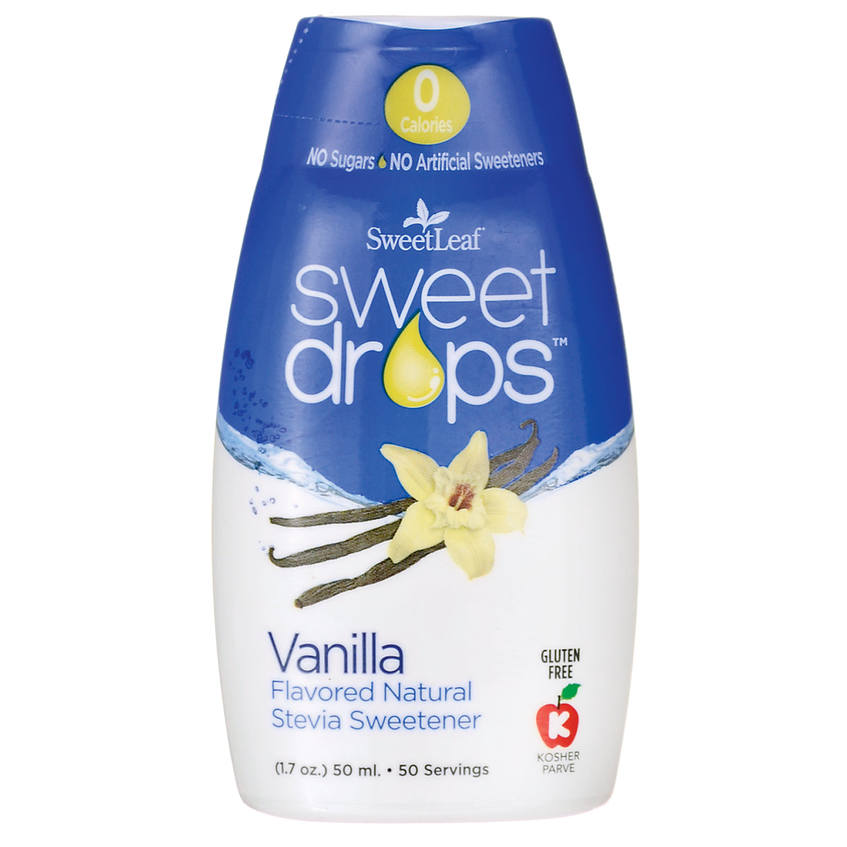 WA081 | SweetLeaf Sweet Drops Vanilla stevia sweetener, 0 calories, 50 ml, 50 servings