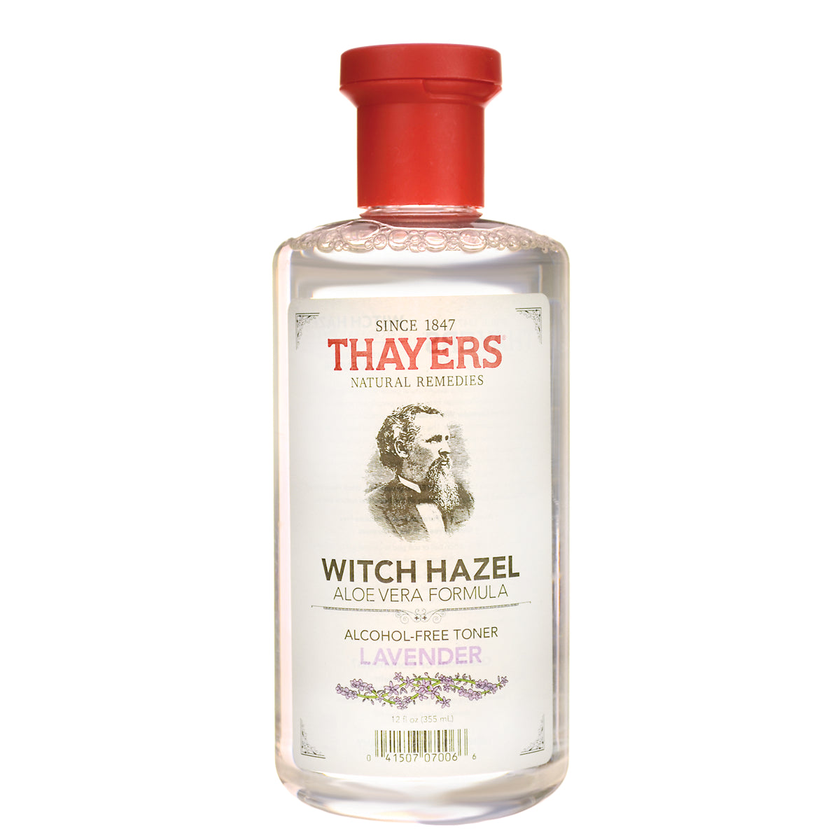 THA022 | Thayers Witch Hazel Aloe Vera Formula Alcohol-Free Toner, Lavender, 12 oz bottle front