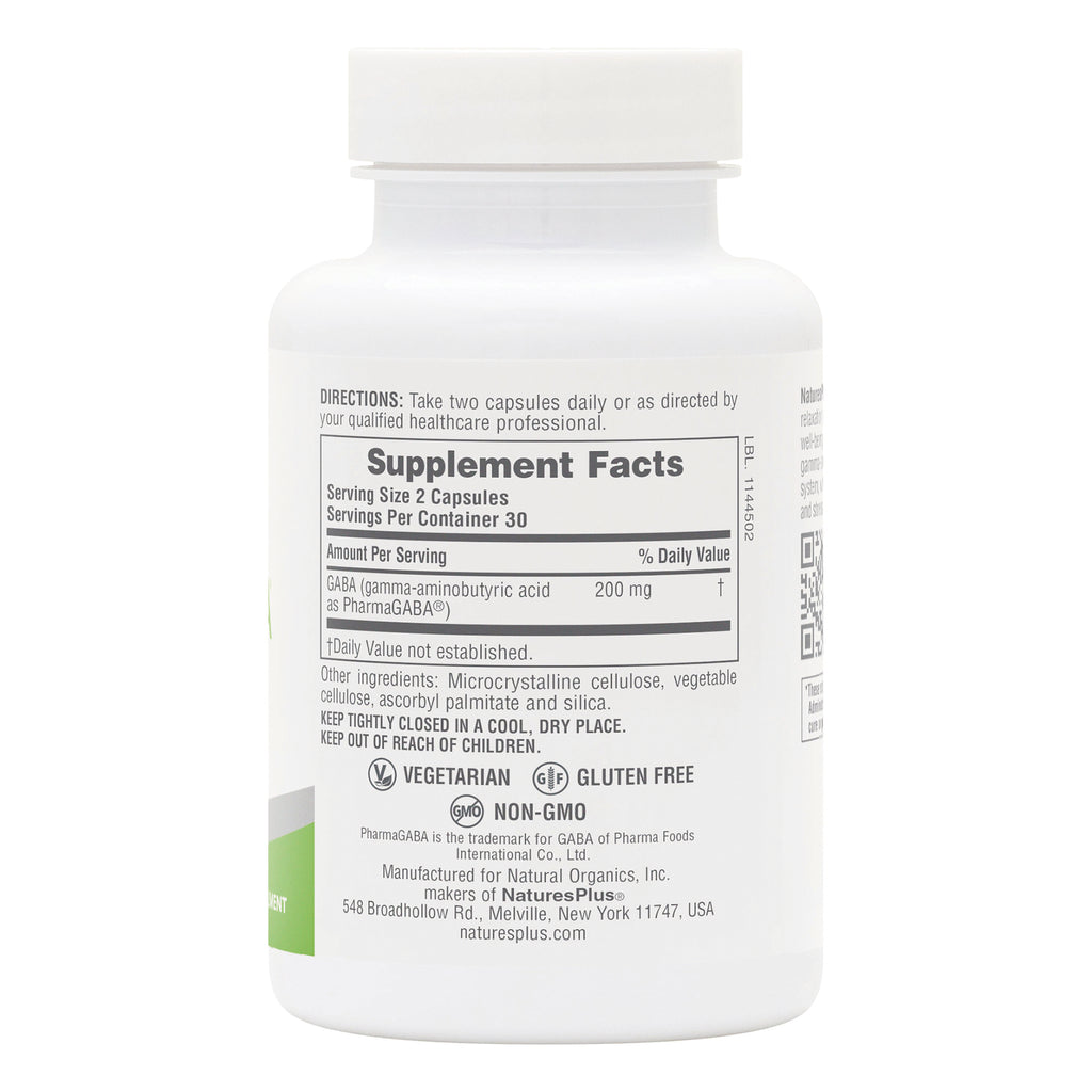 NTP353 | back of supplement bottle showing Supplement Facts, directions, ingredients and vegetarian gluten free non-GMO icons - Thumbnail