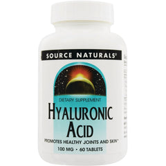 SN461 | Source Naturals Hyaluronic Acid dietary supplement, 100 mg, 60 tablets
