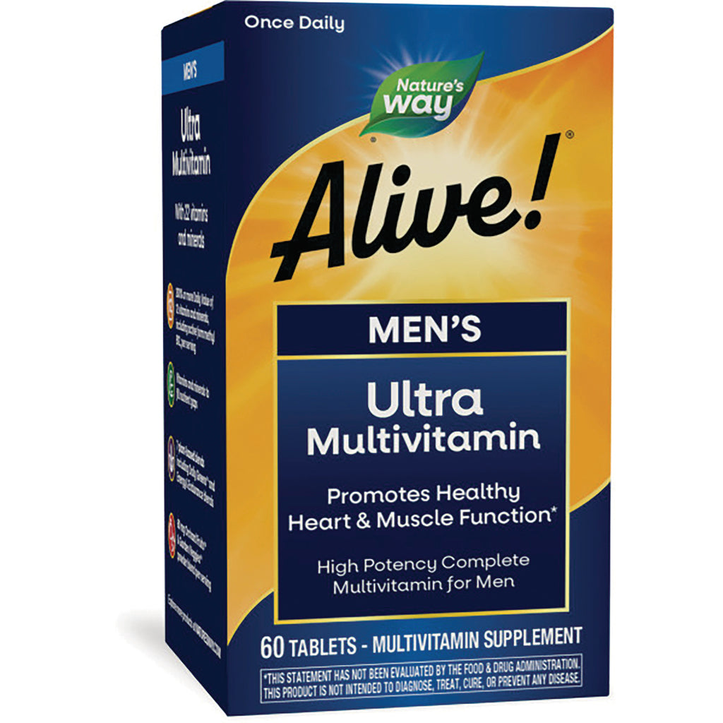 NW710 | Nature's Way Alive! Men's Ultra Multivitamin box, 60 tablets - Thumbnail
