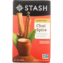 STH003 | Stash Black Tea Chai Spice, 20 tea bags; New Look Same Great Taste