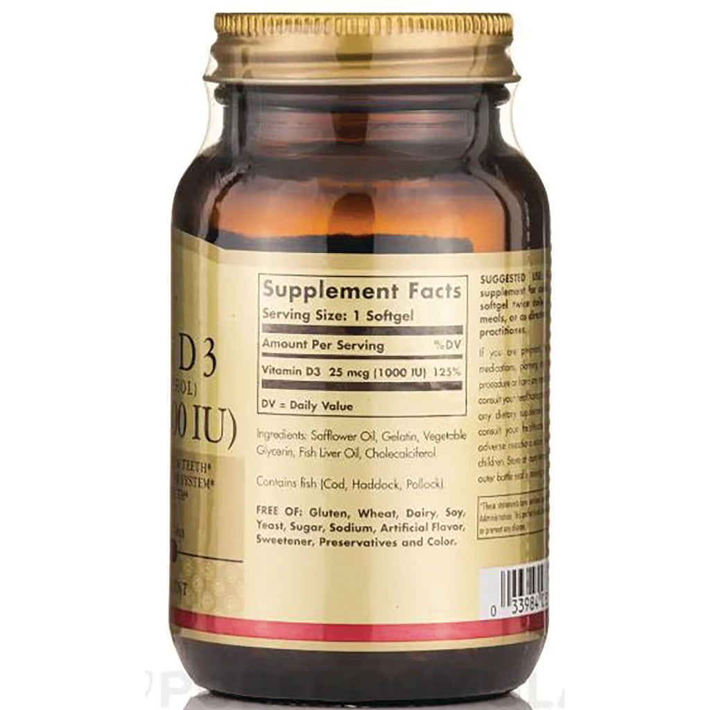 SLG244 | Back of amber supplement bottle showing Supplement Facts label, ingredients and barcode - Thumbnail