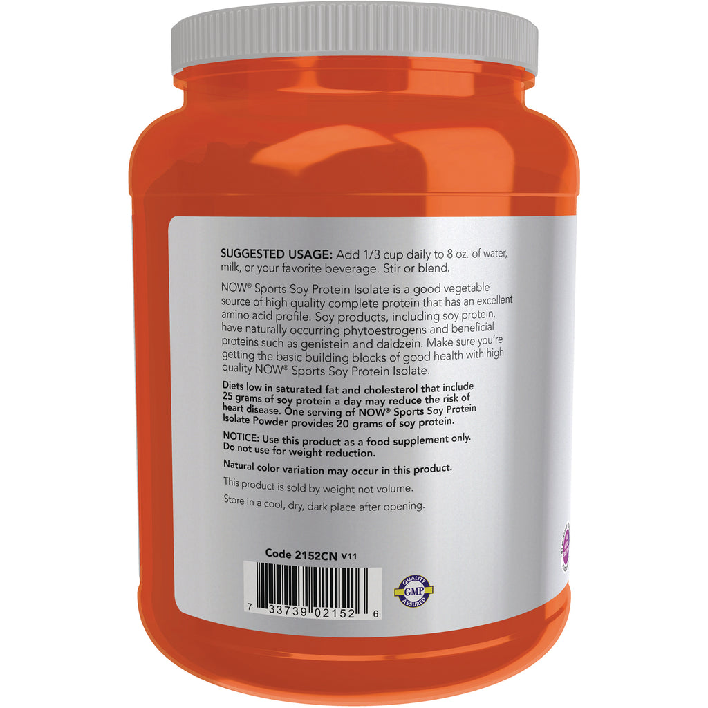NWF910 | Back label of orange supplement jar showing suggested usage text, warnings, and barcode - Thumbnail
