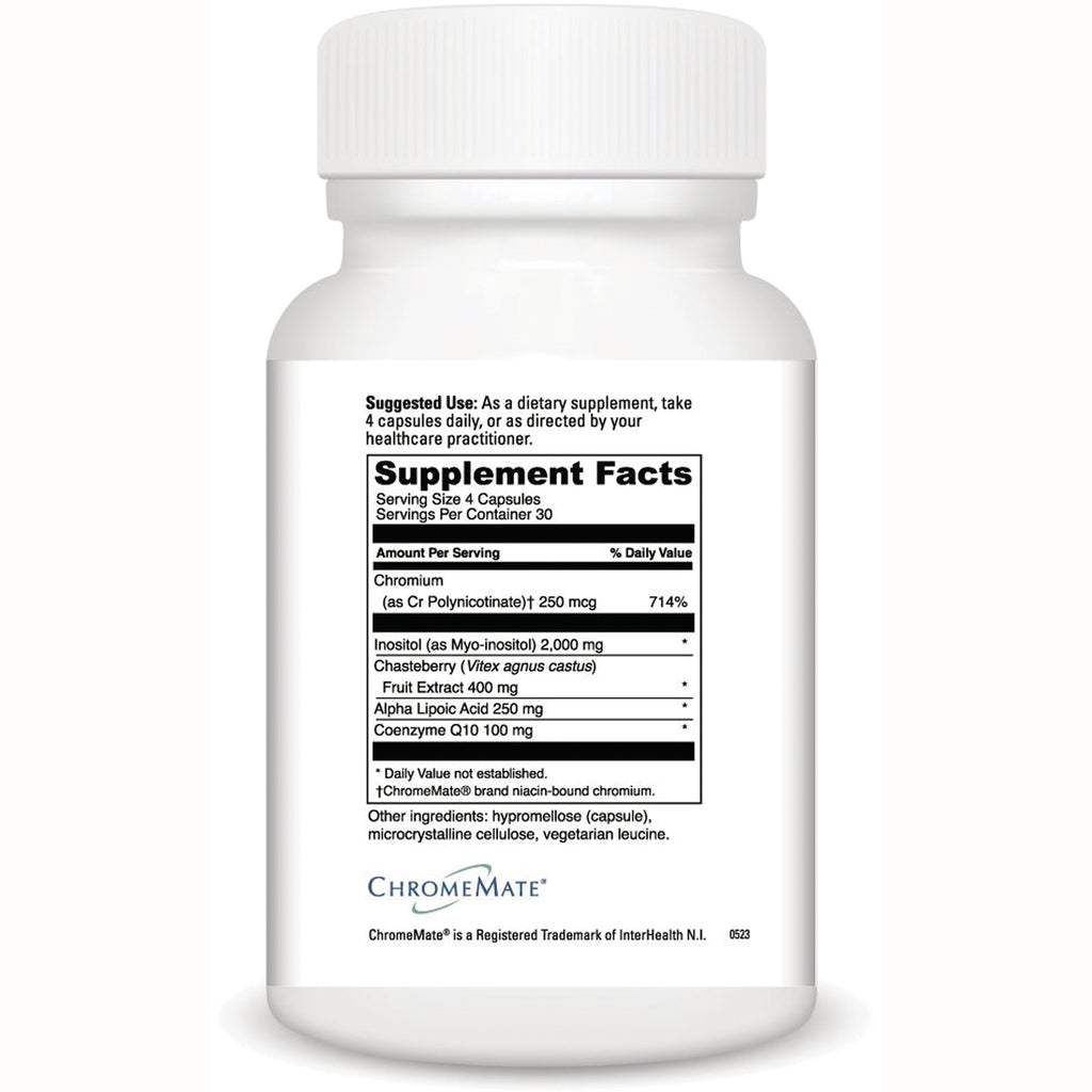 DVL166 | Back of white supplement bottle showing Supplement Facts panel and ingredient list - Thumbnail
