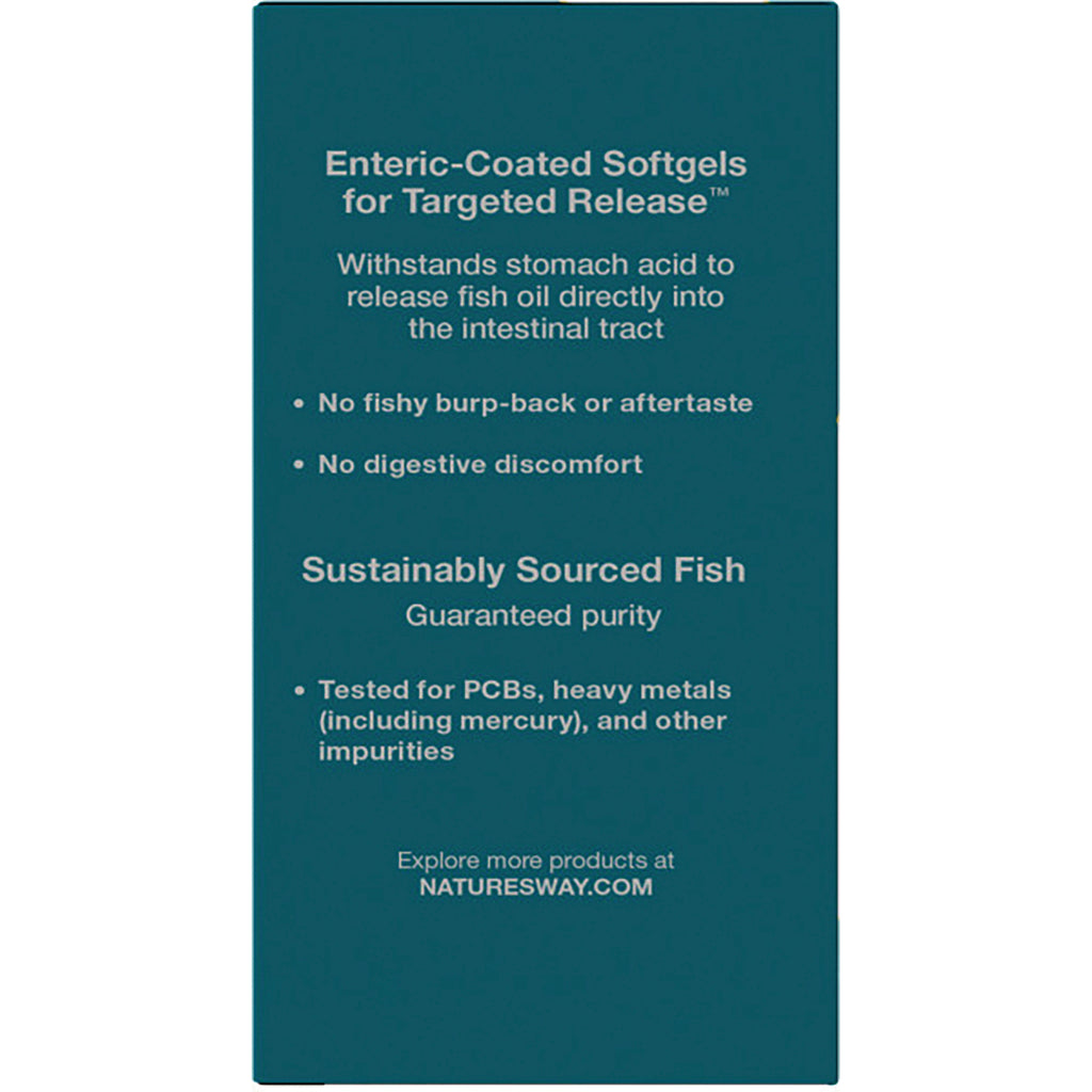 NW815 | Back panel: enteric-coated softgels for targeted release; no fishy burp-back; sustainably sourced fish tested for PCBs - Thumbnail