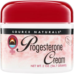 SN131 | Source Naturals Progesterone Cream, Paraben Free, Net Wt 2 oz (56.7 grams)