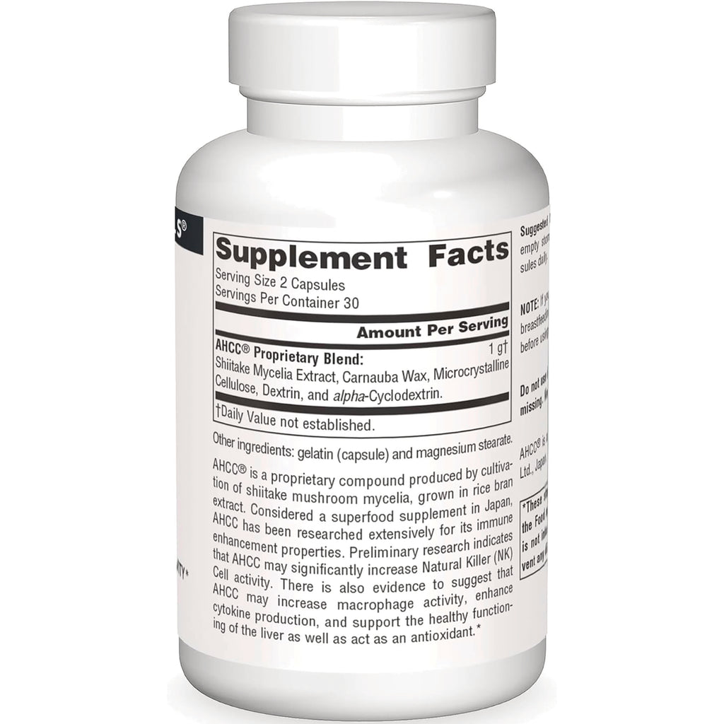 SN634 | Supplement Facts panel and ingredients on supplement bottle label - Thumbnail