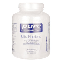 PRN130 | Pure Encapsulations UltraNutrient white supplement bottle front label 360 CAPSULES