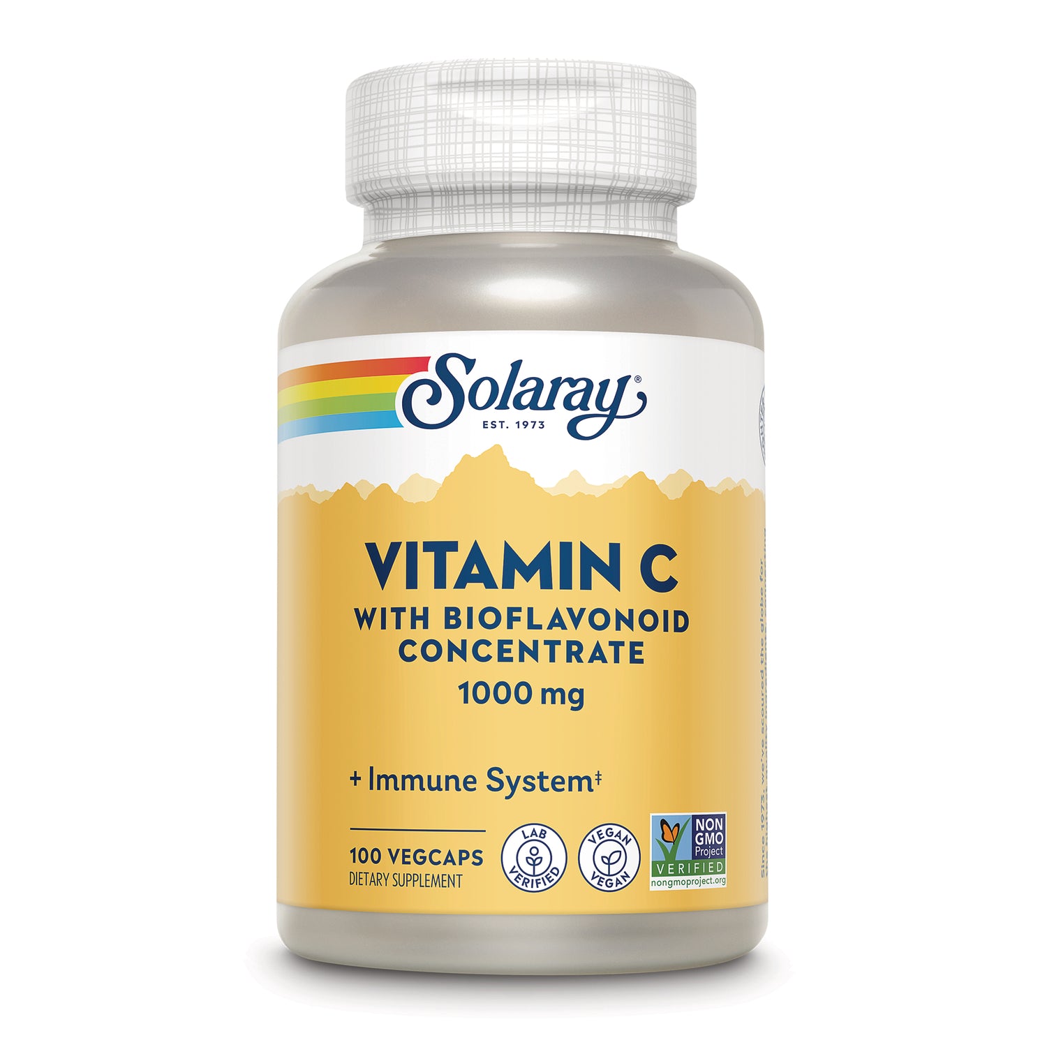 SLR420 | Solaray Vitamin C with Bioflavonoid Concentrate 1000 mg, 100 VegCaps dietary supplement