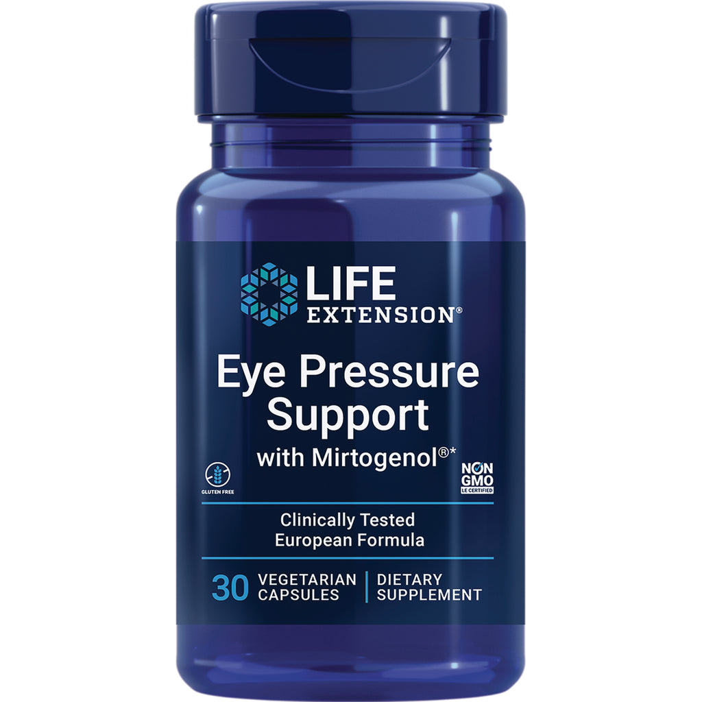 LE170 | Life Extension Eye Pressure Support bottle with Mirtogenol, 30 vegetarian capsules dietary supplement - Thumbnail