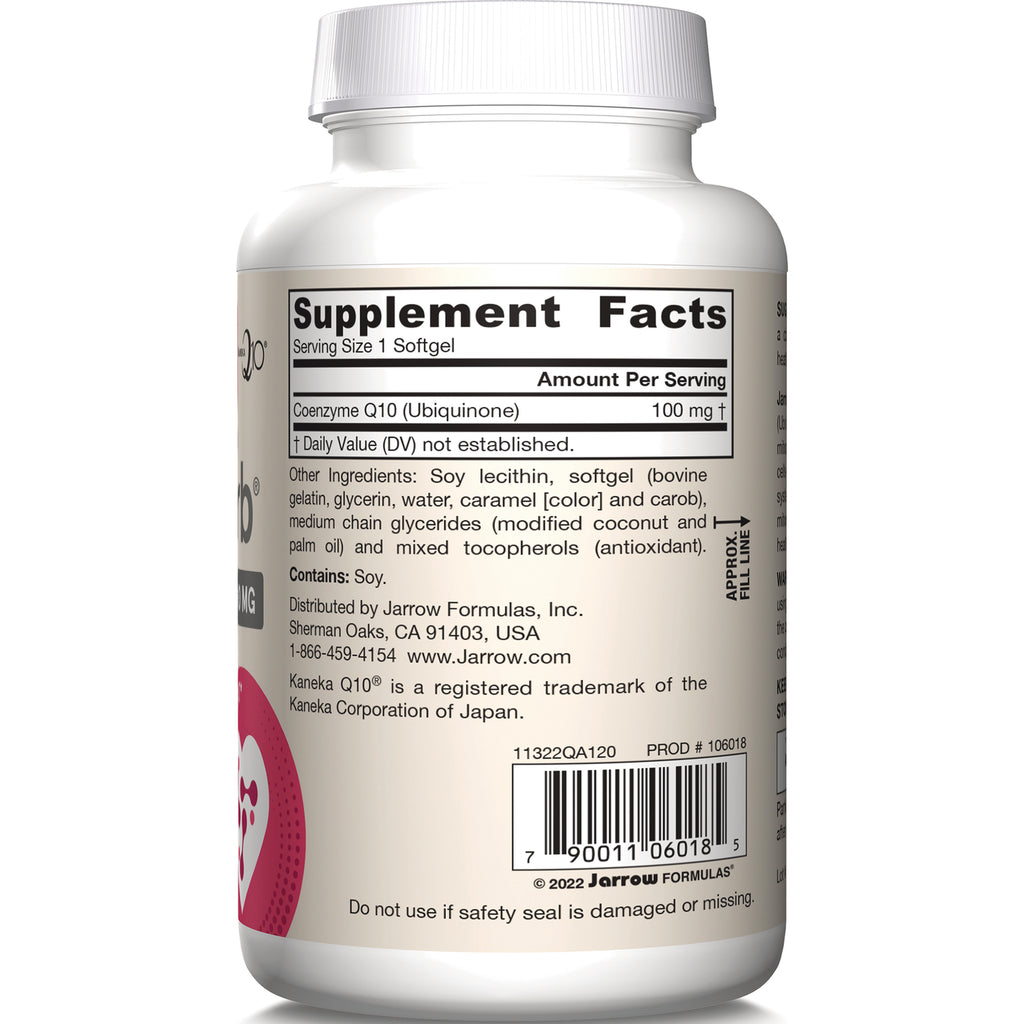 JR176 | Back label showing Supplement Facts, ingredients, distributor information and barcode on a white supplement bottle - Thumbnail