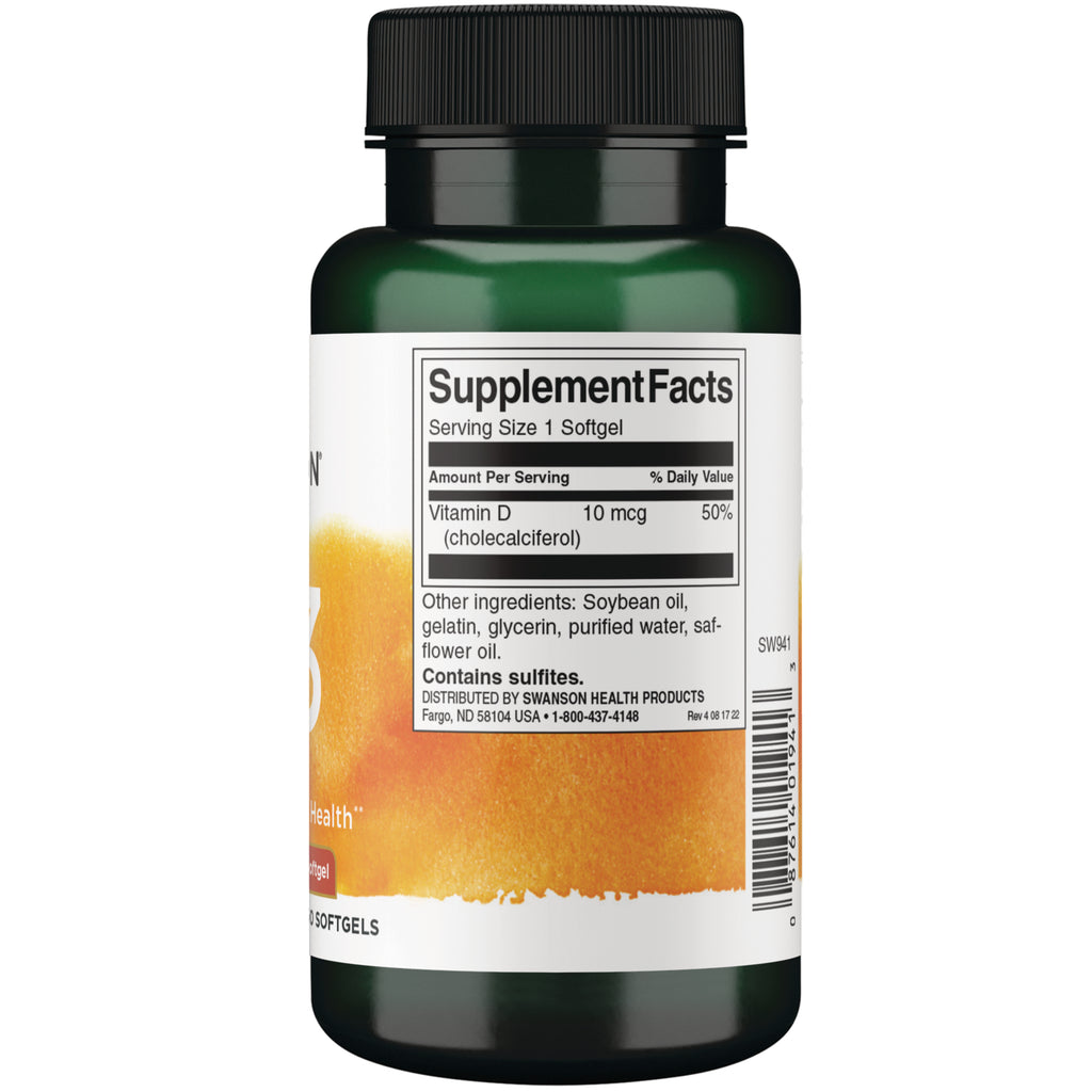 SW941 | Back label with Supplement Facts - Thumbnail