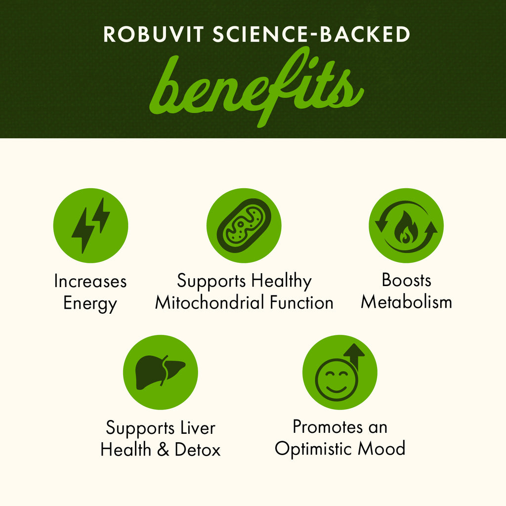SWH272 | Robuvit benefits: increases energy, supports mitochondria and liver detox, boosts metabolism, lifts mood - Thumbnail