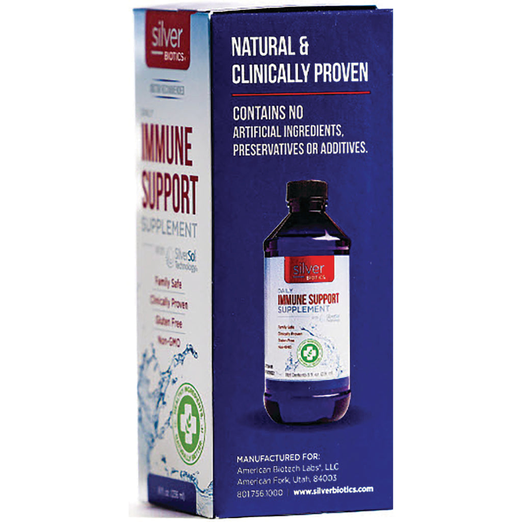 ABL001 | Back of immune support supplement box showing bottle image and text 'Natural & Clinically Proven' - Thumbnail