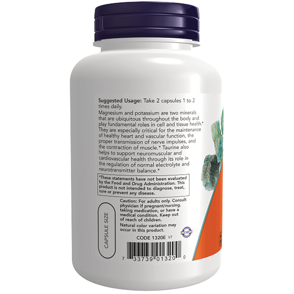 NWF1297 | Back label of white supplement bottle showing suggested usage text, caution box and barcode - Thumbnail