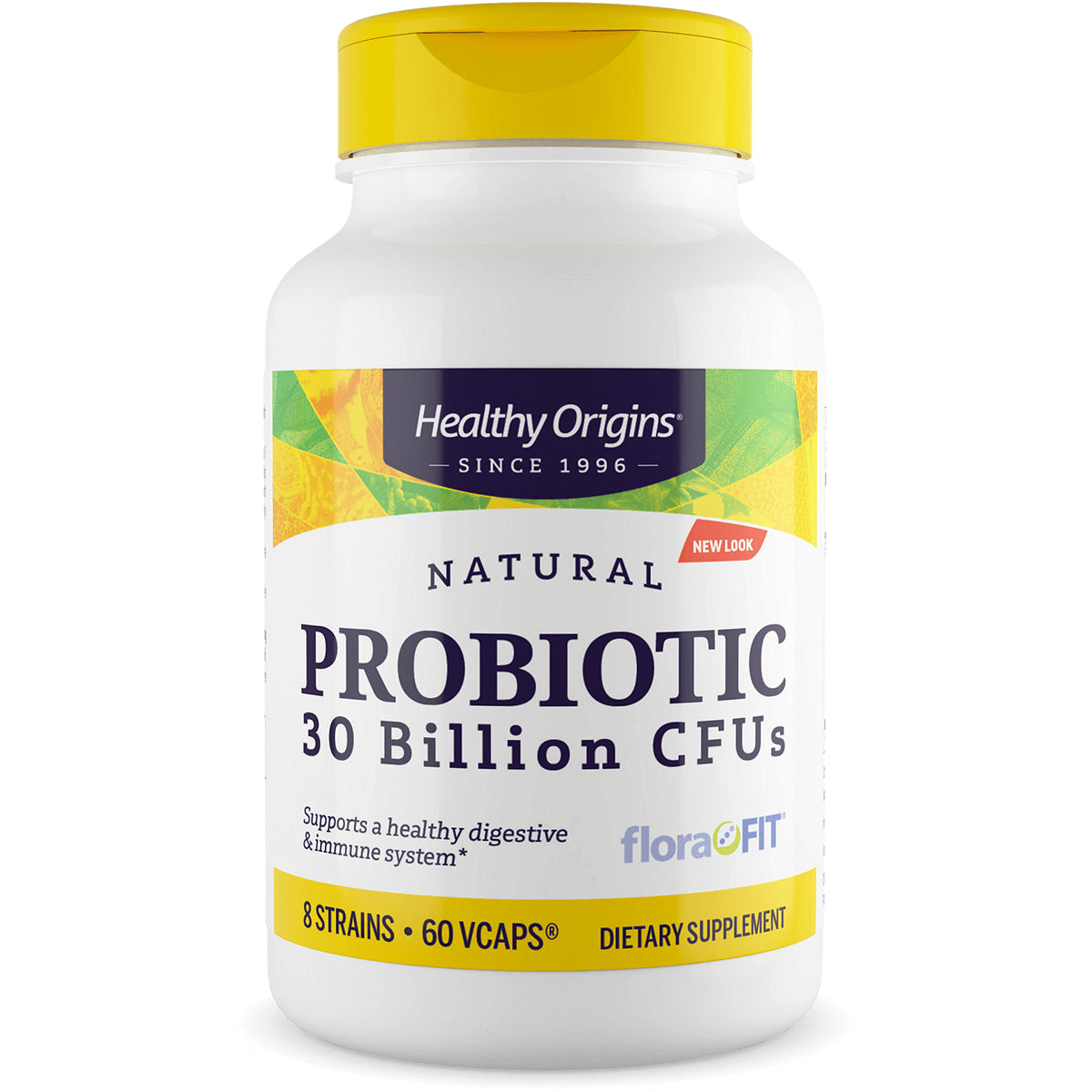 HRG010 | Healthy Origins probiotic bottle 30 Billion CFUs, 60 VCAPS dietary supplement