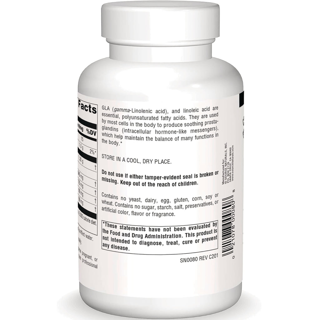 SN560 | Back label with Supplement Facts, storage directions, warnings, and barcode - Thumbnail