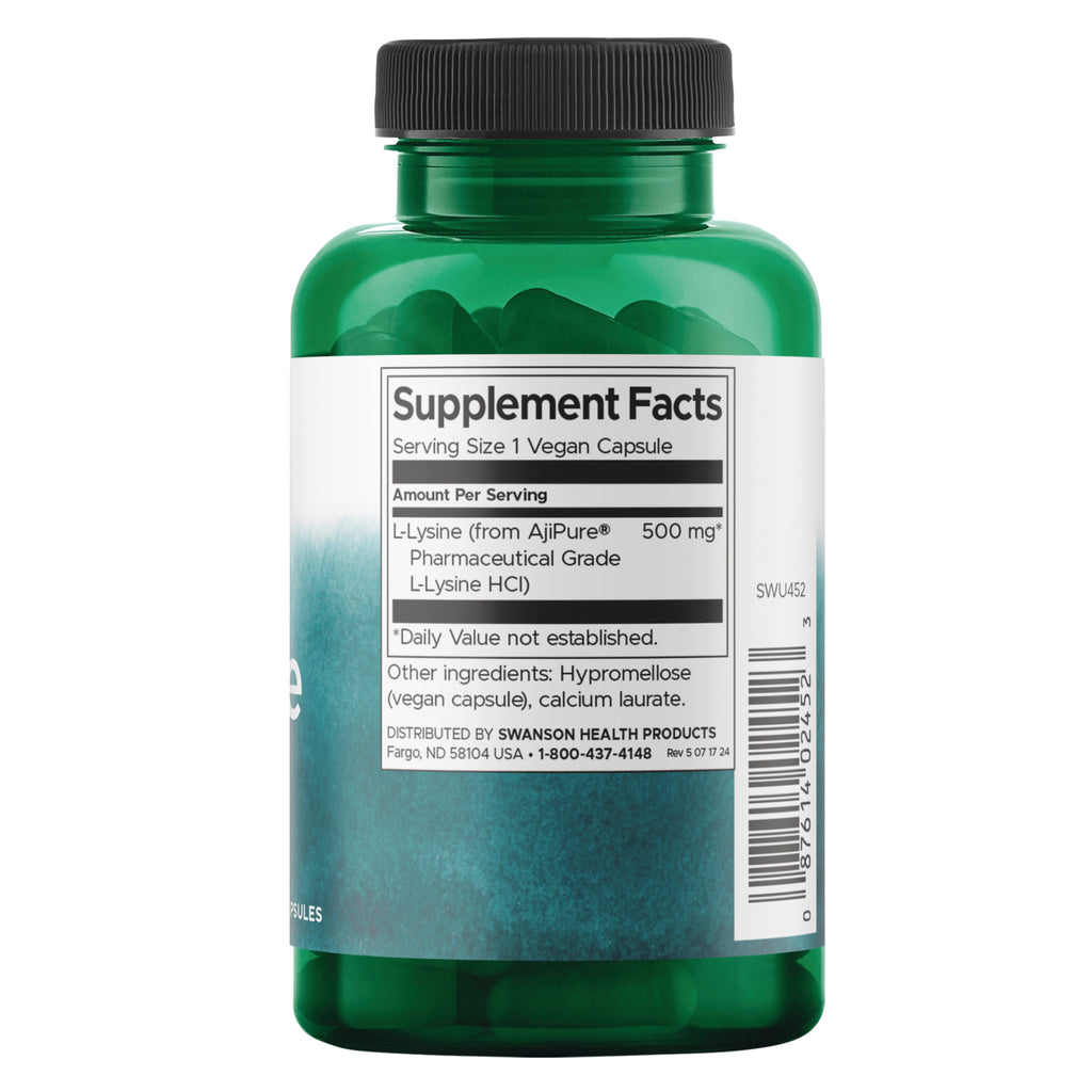 SWU452 | Back label with Supplement Facts - Thumbnail