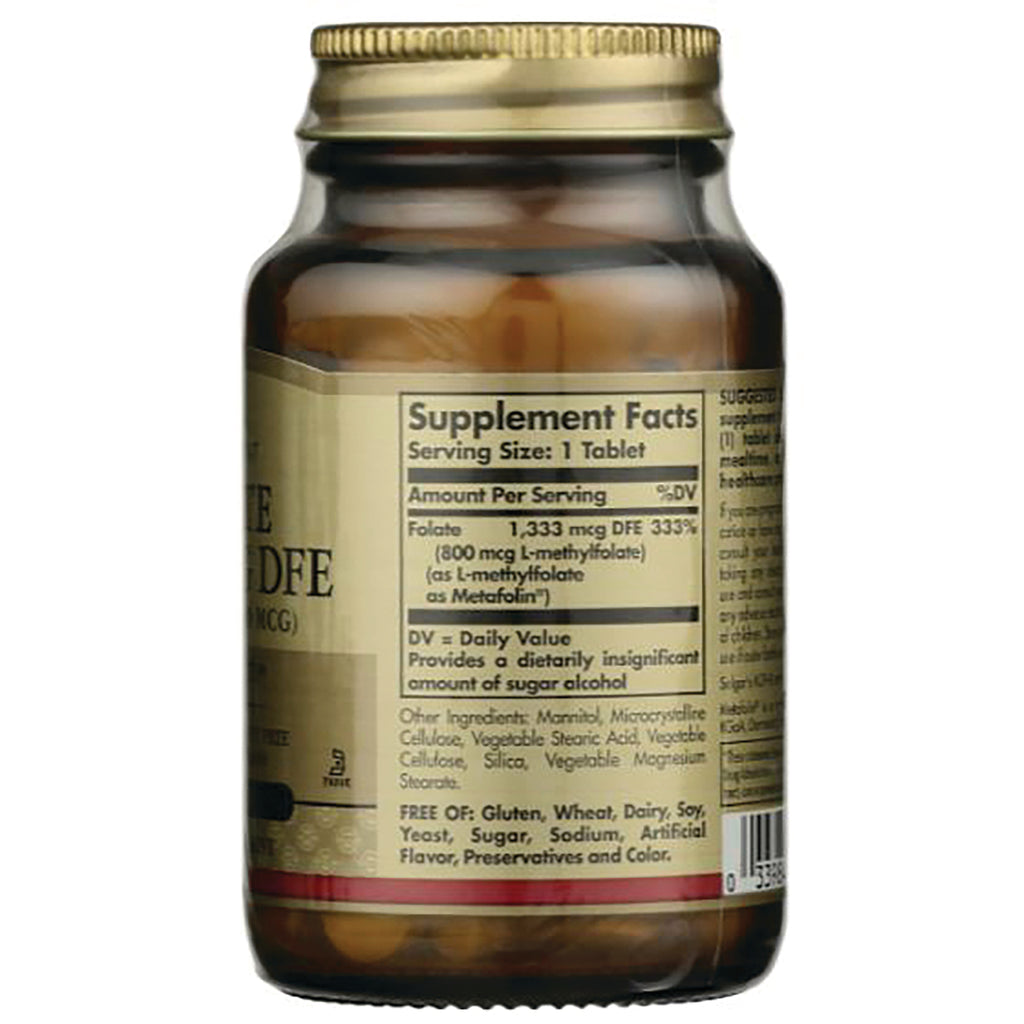SLG330 | back of amber supplement bottle showing Supplement Facts panel and ingredient list - Thumbnail