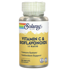 SLR421 | Solaray Vitamin C & Bioflavonoids 1:1 Ratio, 100 VegCaps