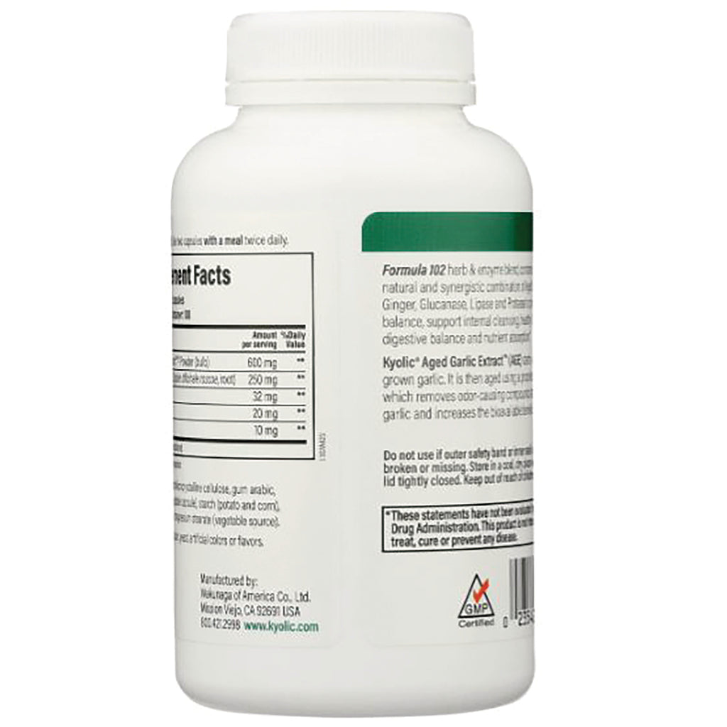 KY094 | back of white supplement bottle showing Supplement Facts panel and ingredient text - Thumbnail