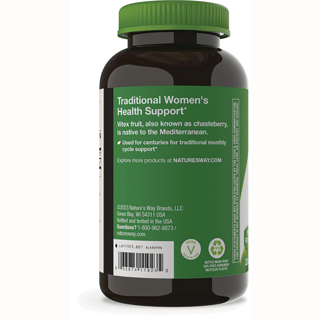 NW1055 | Back label of supplement bottle reading Traditional Women's Health Support with product info and barcode - Thumbnail