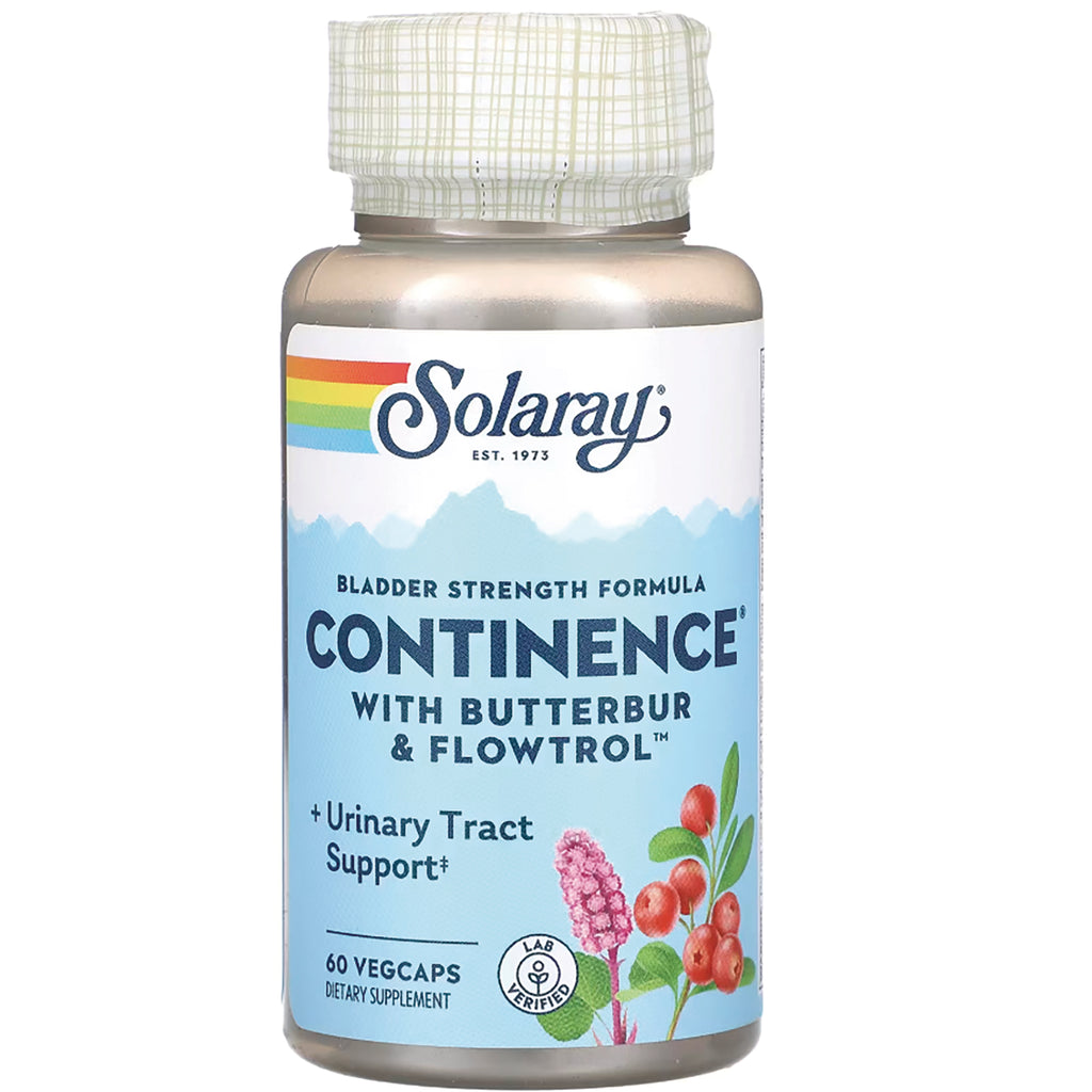 SLR437 | Solaray Continence with Butterbur & Flowtrol, urinary tract support, 60 vegcaps - Thumbnail