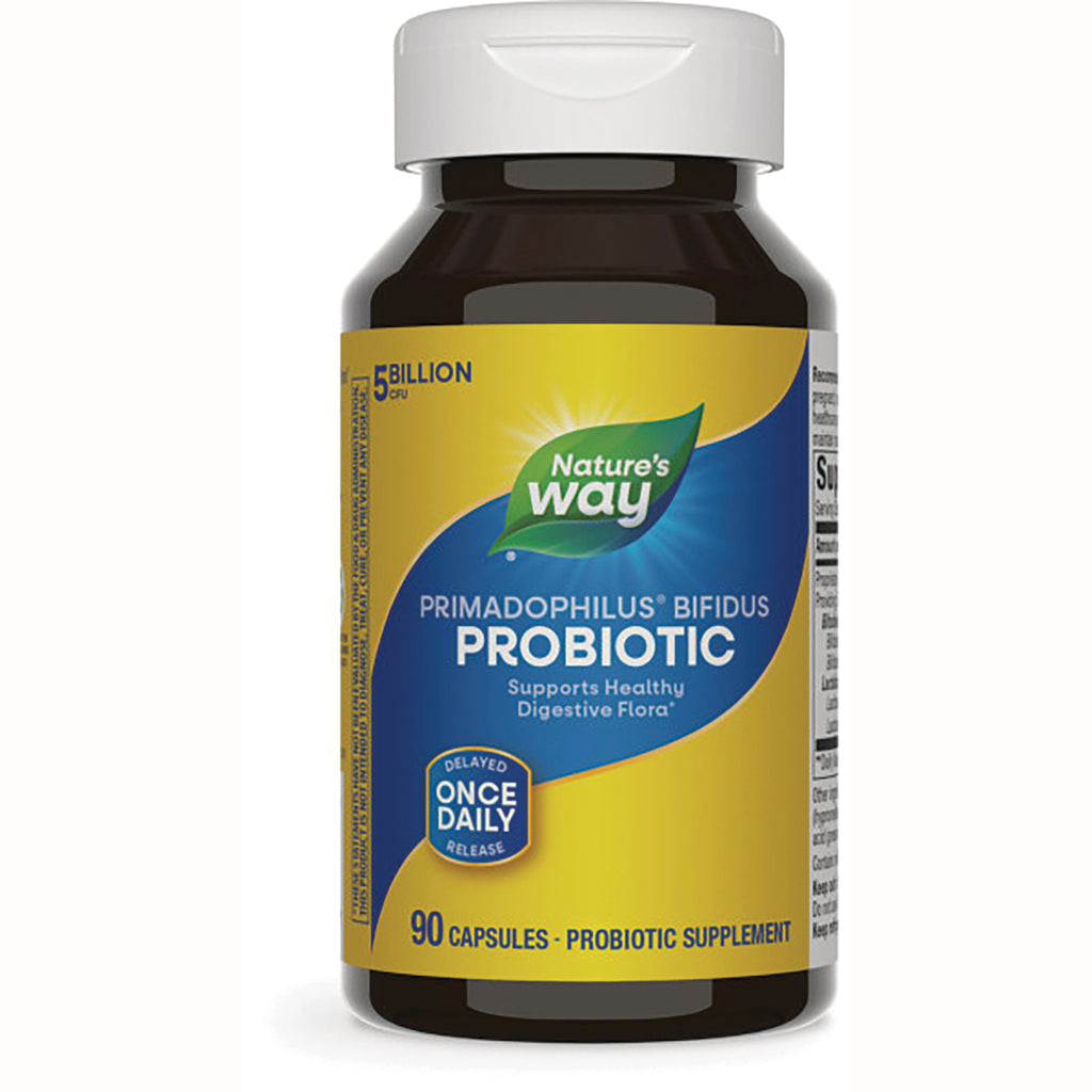NW056 | Nature's Way Primadophilus Bifidus Probiotic bottle, 90 capsules, once daily delayed release, 5 billion CFU - Thumbnail