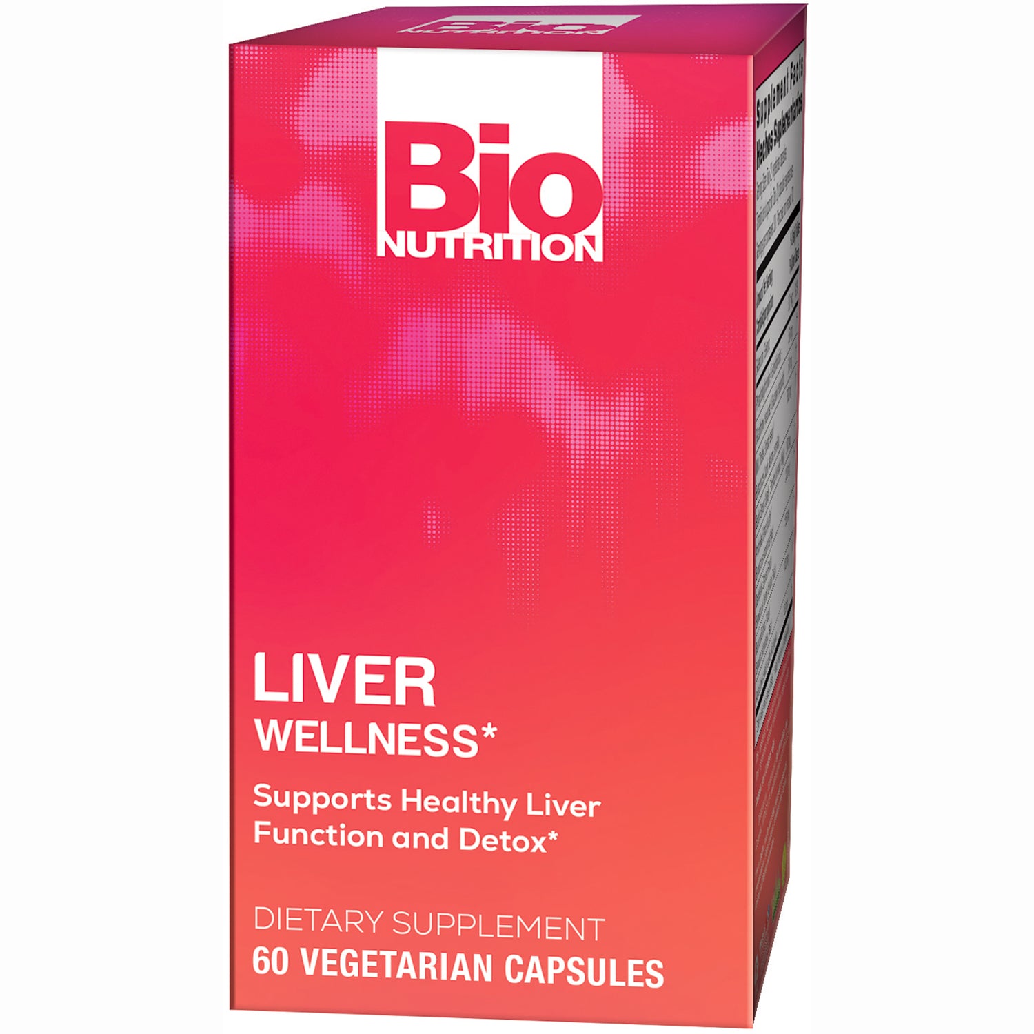 BNN078 | Bio Nutrition Liver Wellness dietary supplement box front, 60 vegetarian capsules