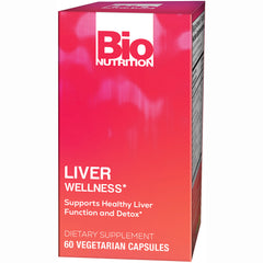 BNN078 | Bio Nutrition Liver Wellness dietary supplement box front, 60 vegetarian capsules
