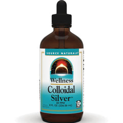SN756 | Source Naturals Wellness Colloidal Silver 30 PPM dietary supplement, 8 fl oz bottle