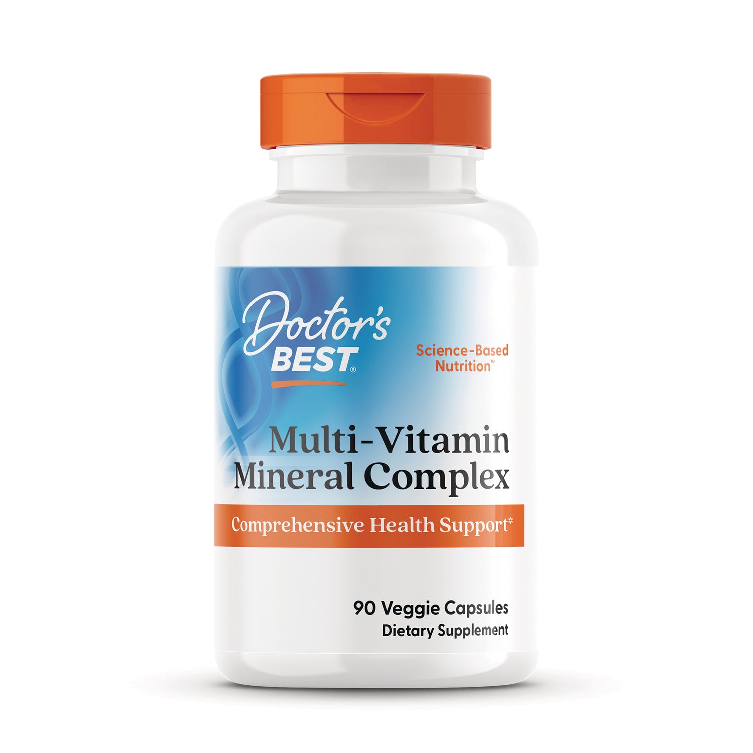 DB223 | Doctor's Best Multi-Vitamin Mineral Complex bottle showing front label, 90 veggie capsules