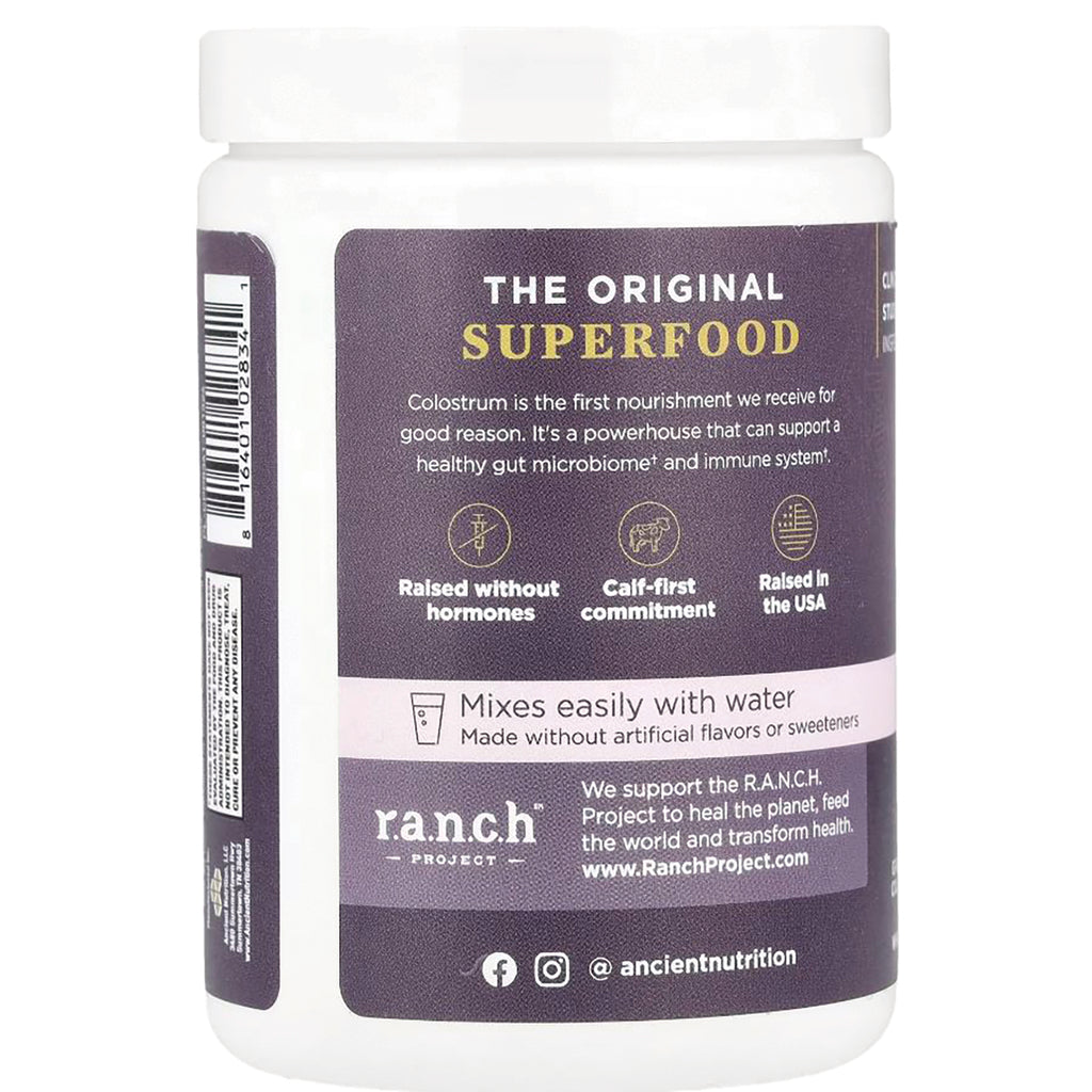 ATN148 | Back label of white jar reading THE ORIGINAL SUPERFOOD with product claims and mixing instructions - Thumbnail