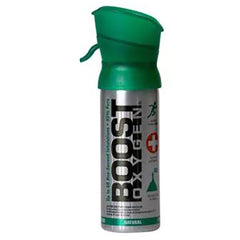 BXY005 | small silver aerosol can with green flip-top cap labeled BOOST