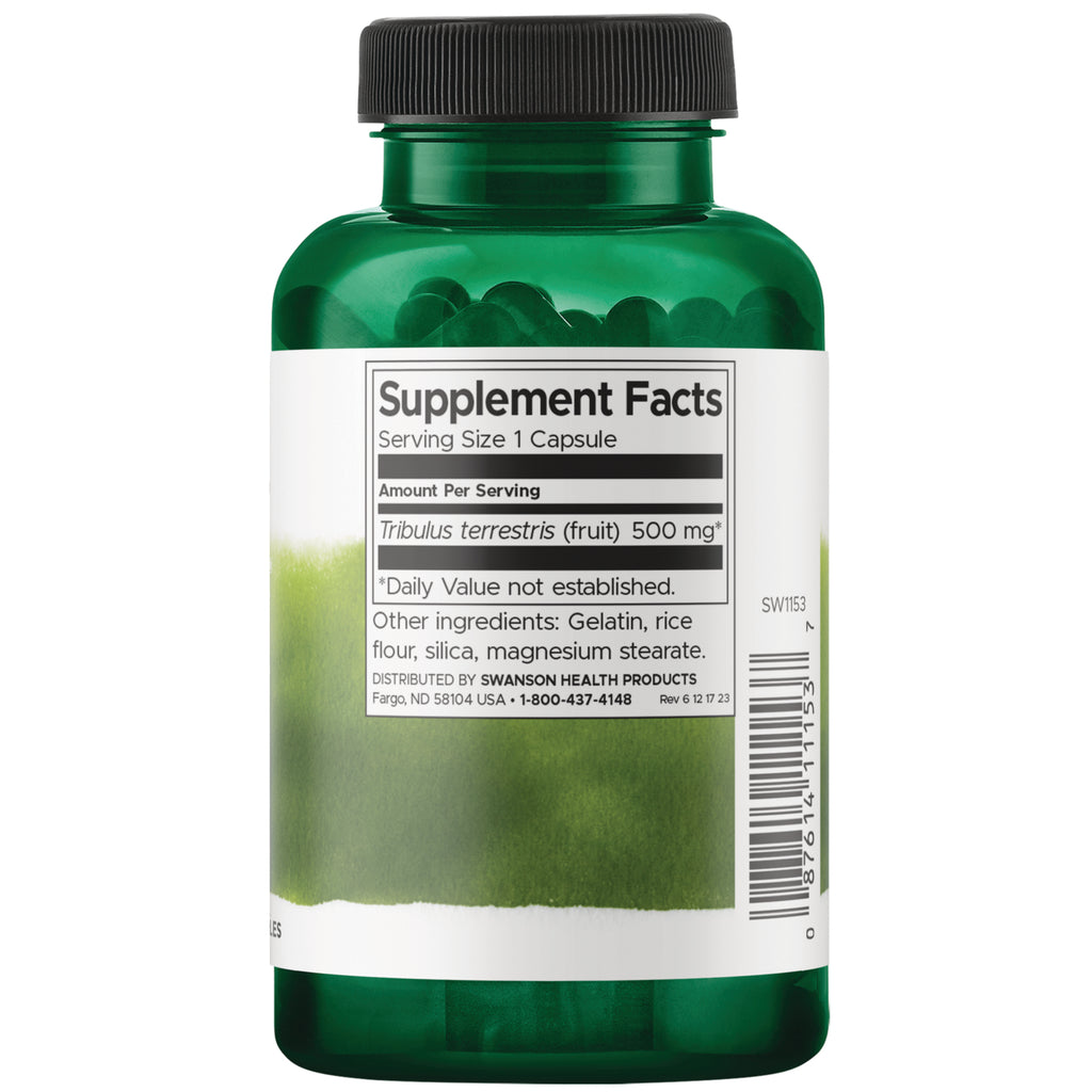 SW1153 | Back label with supplement facts and serving information - Thumbnail