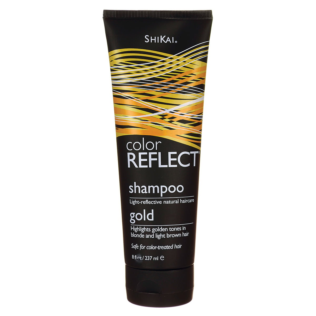 SHK038 | Shikai Color Reflect shampoo gold tube front view labeled 8 fl oz 237 ml