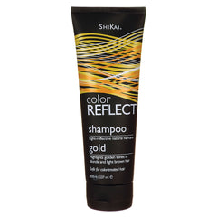 SHK038 | Shikai Color Reflect shampoo gold tube front view labeled 8 fl oz 237 ml