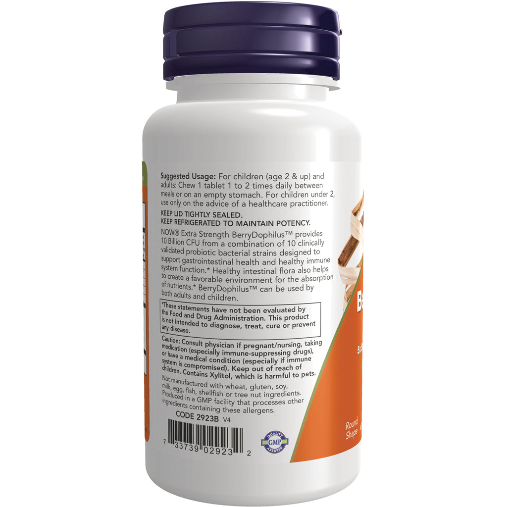 NWF1290 | Back of white supplement bottle showing Suggested Usage, warnings, and barcode - Thumbnail