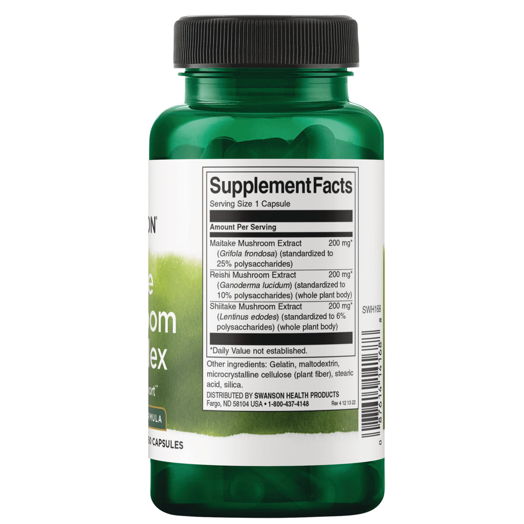 SWH168 | Back label with Supplement Facts - Thumbnail