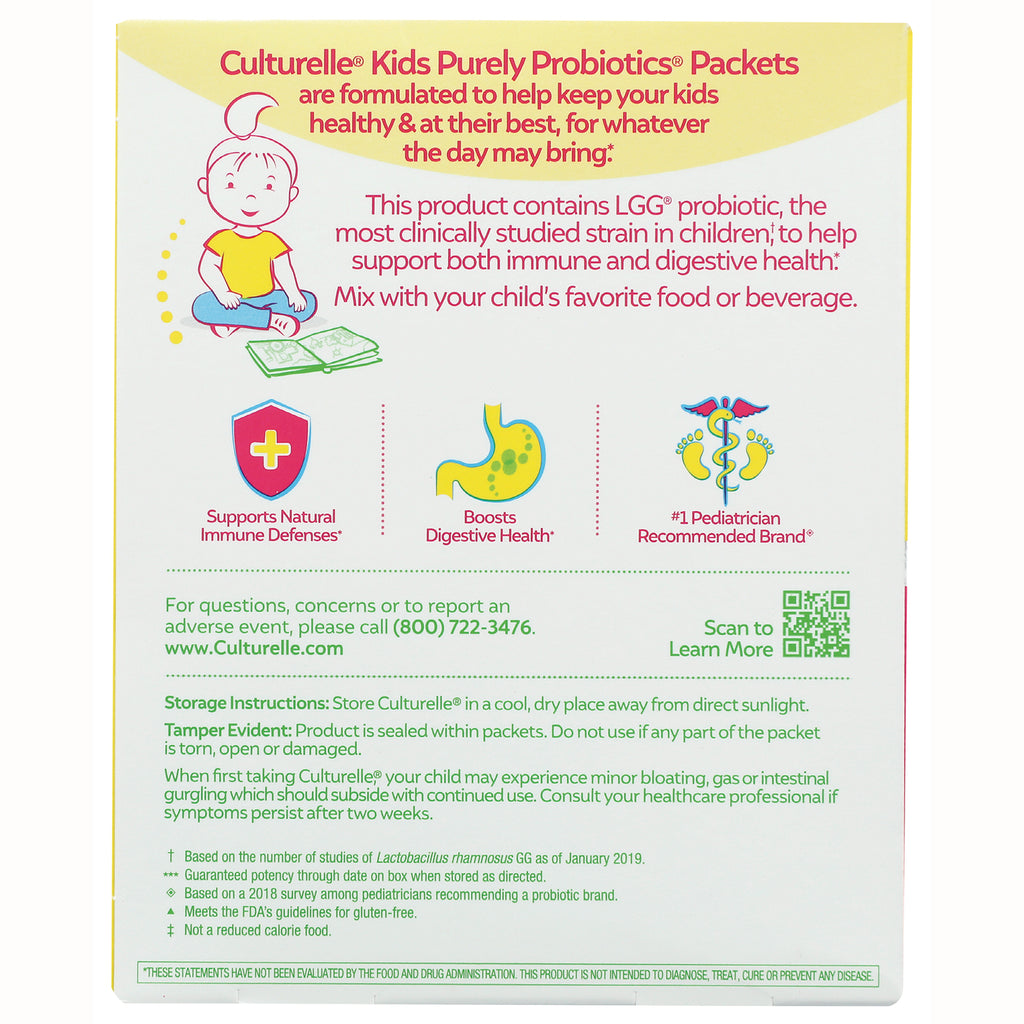 CUL002 | back panel with child probiotics claims, usage instructions, storage and tamper info - Thumbnail