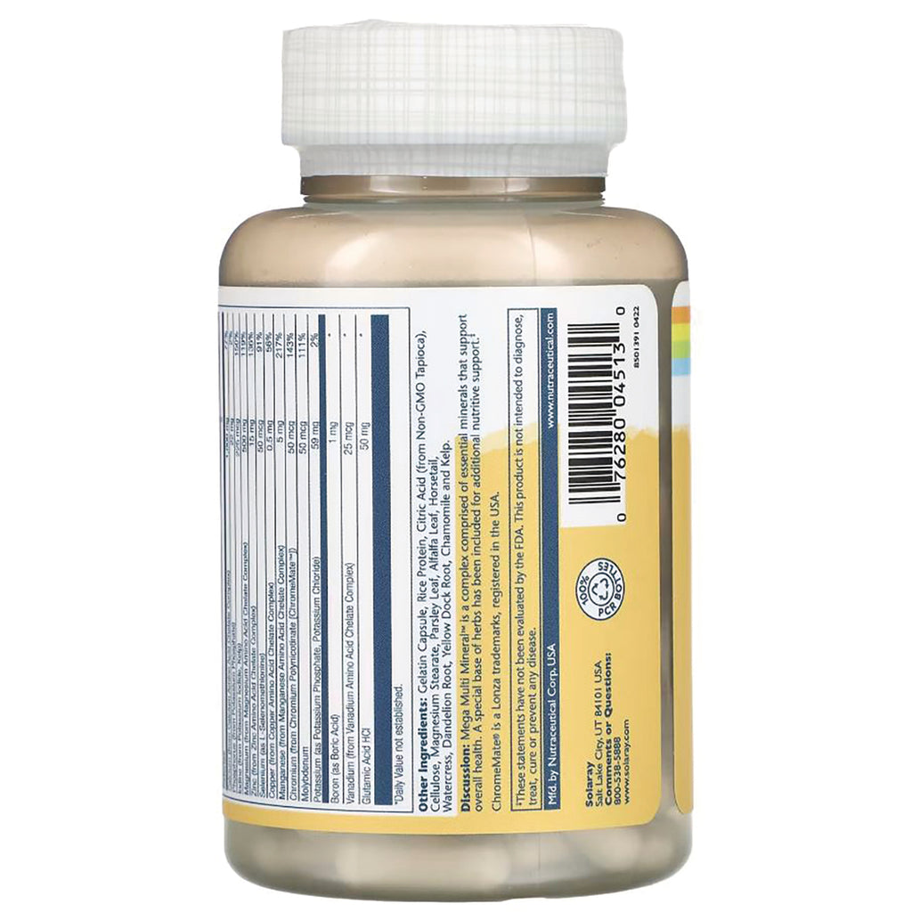 SLR377 | back of supplement bottle showing nutrition facts panel, ingredient text, and barcode - Thumbnail