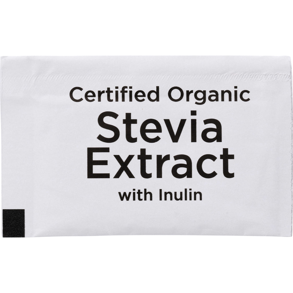 SWF104 | White sachet labeled "Certified Organic Stevia Extract with Inulin" - Thumbnail